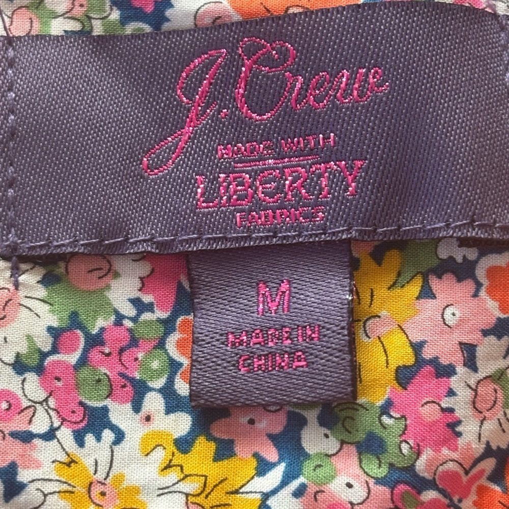 J.Crew Liberty Multicolor Floral Women's Blouse - Picture 6 of 6